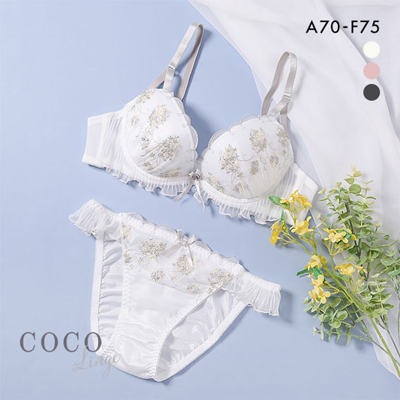 ココランジェ COCO Linge ガーデンアーチブーケ ブラジャー ショーツ セット