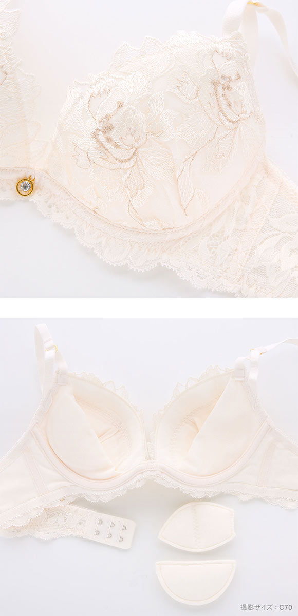 セントオードリー ティアラ ピュアセダクション 3/4カップ ブラジャー ショーツ セット ABCDEF バックレース St.Audrey tiara