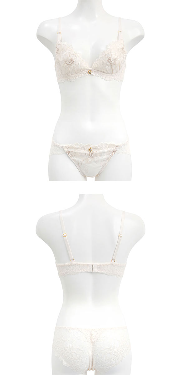 セントオードリー ティアラ ピュアセダクション 3/4カップ ブラジャー ショーツ セット ABCDEF バックレース St.Audrey tiara