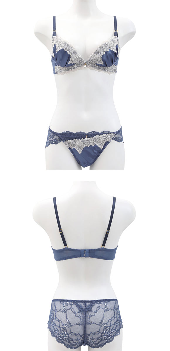 セントオードリー グロリアスジュエリー ブラジャー ショーツ セット バックレース 谷間メイク ダブルパッド St.Audrey tiara