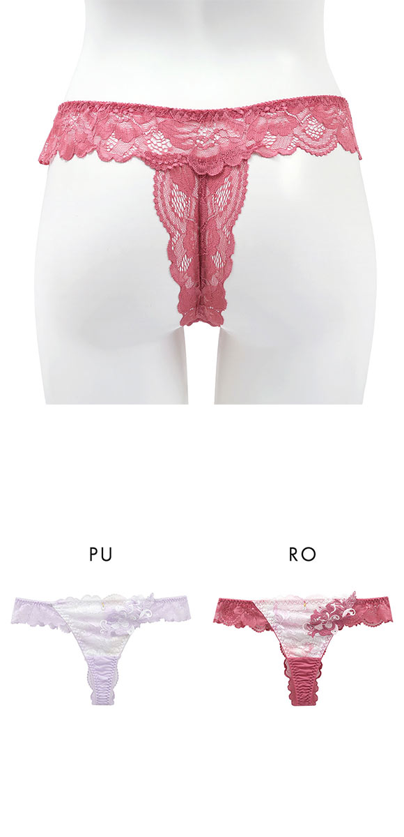 セントオードリーティアラ ドーリーフラワーモチーフ ショーツ Tバック 単品 総レース バックレース St.Audrey tiara