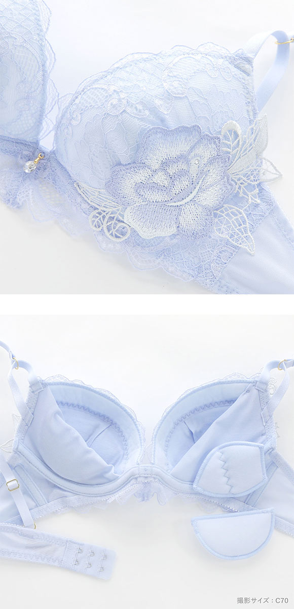 セントオードリー ティアラ アリュールメローライト ブラジャー ショーツ セット バックレース St.Audrey tiara 大きいサイズ