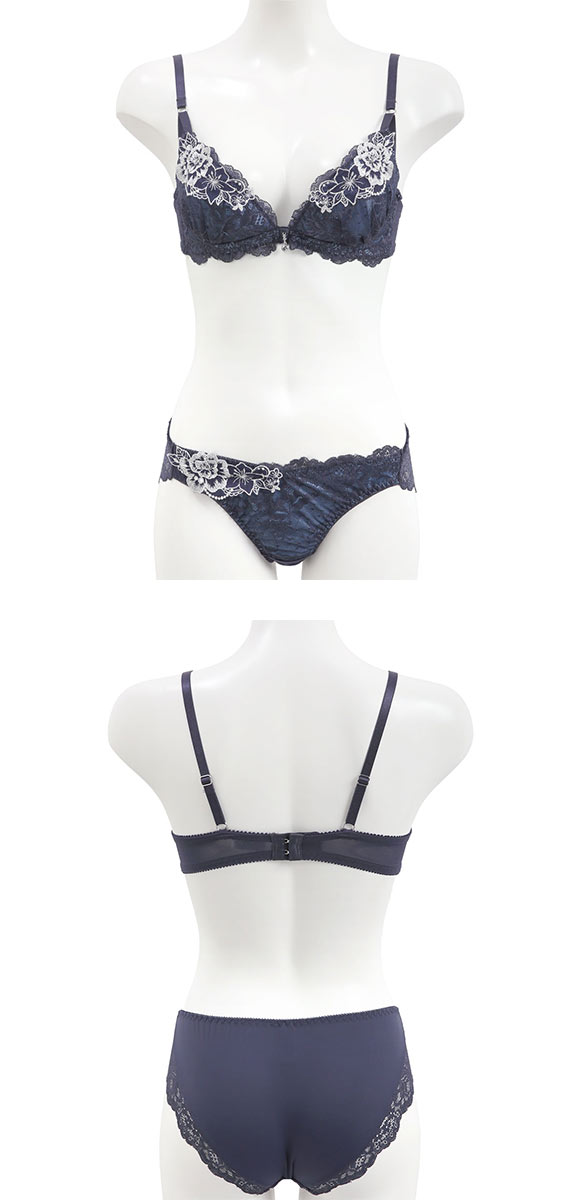 セントオードリー ティアラ シークレットトゥインクルフラワー 3/4カップ ブラショーツセット ABCDEF バックレース St.Audrey tiara