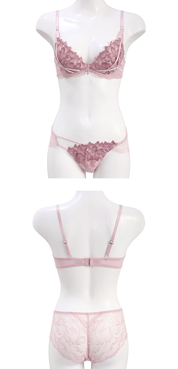 セントオードリー ティアラ レディアントペタル 3/4カップ ブラジャー ショーツ セット ABCDEF バックレース St.Audrey tiara