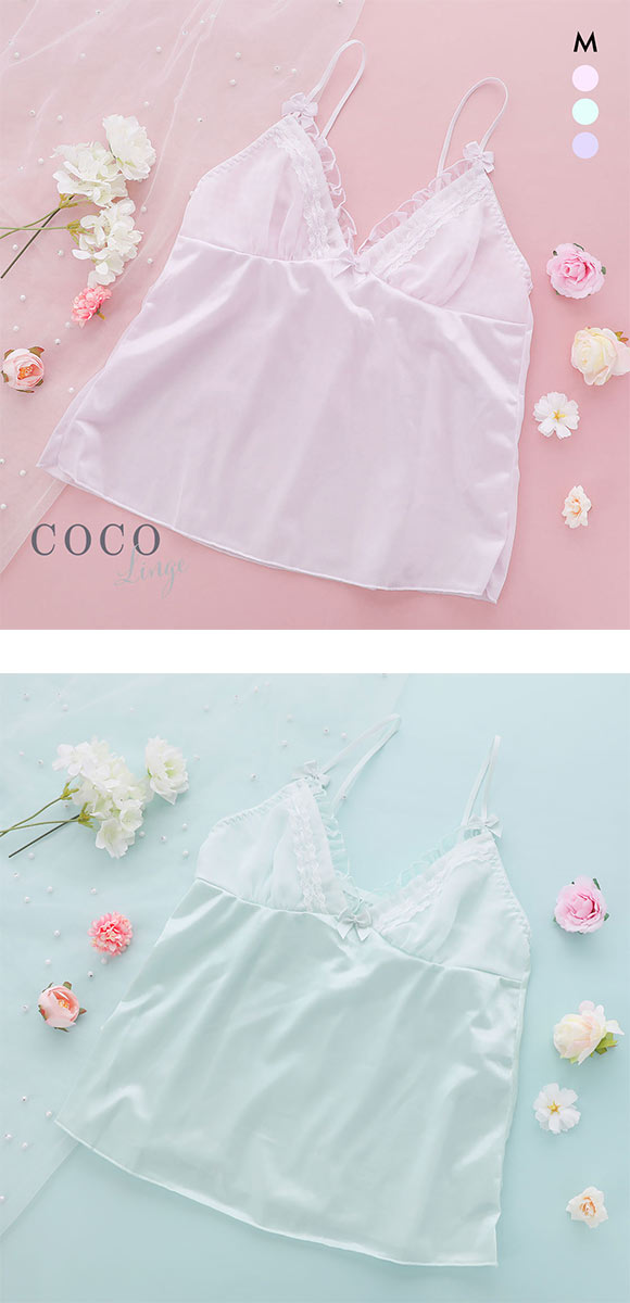ココランジェ プリティーギンガムチェック キャミソール ランジェリー COCO Linge