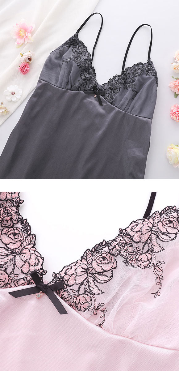 ココランジェ ピオニーフルール スリップ 75cm ランジェリー COCO Linge