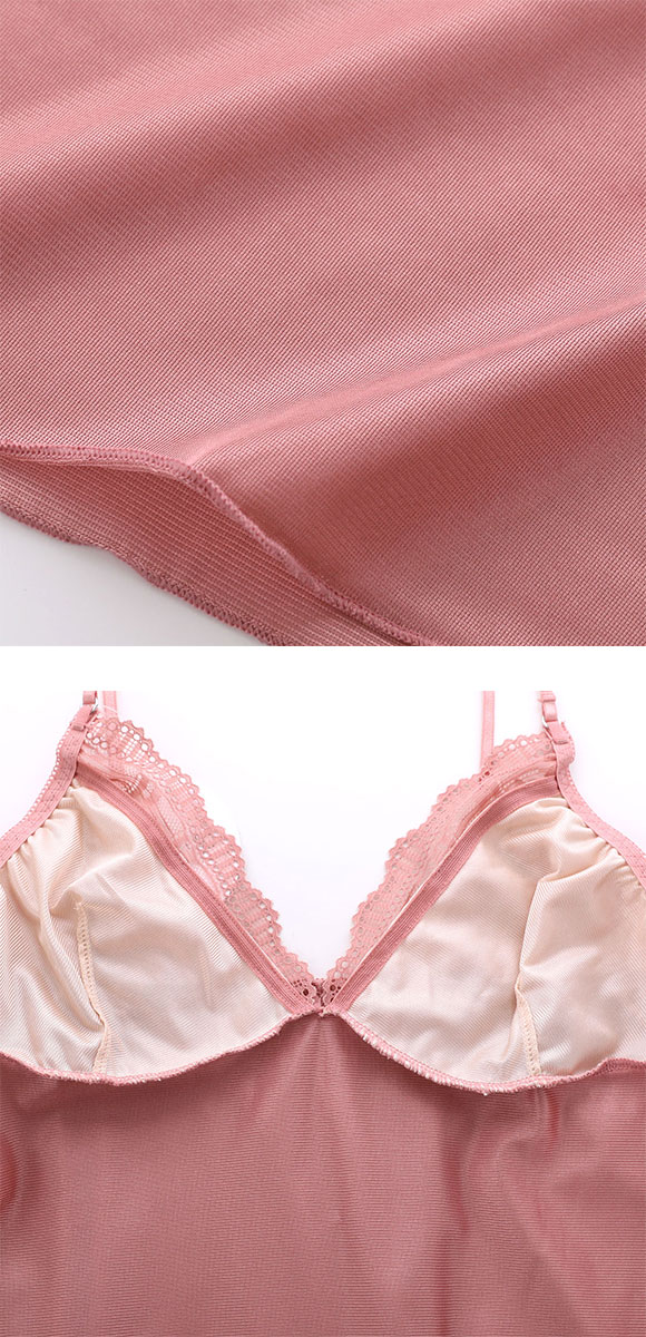 ココランジェ ガーリーフロレット ランジェリー スリップ 75cm丈 COCO Linge