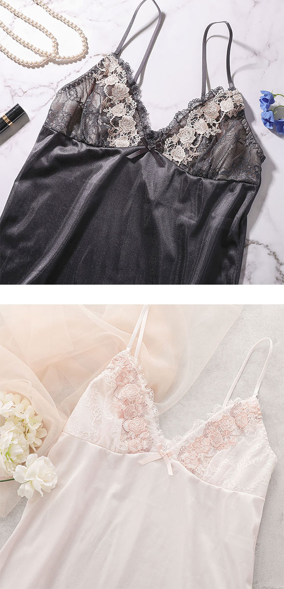 ココランジェ ロイヤルローズドレス スリップ 75cm ランジェリー COCO Linge