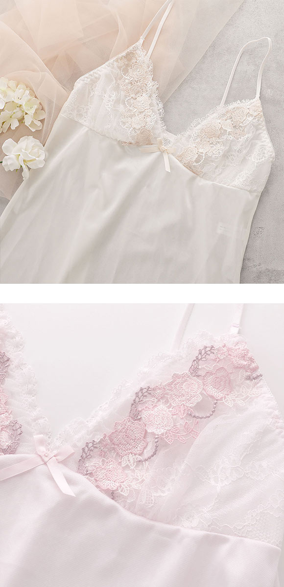 ココランジェ ロイヤルローズドレス スリップ 75cm ランジェリー COCO Linge