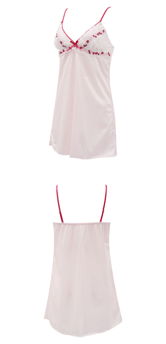 ココランジェ プティフラワーリボン スリップ 75cm ランジェリー COCO Linge