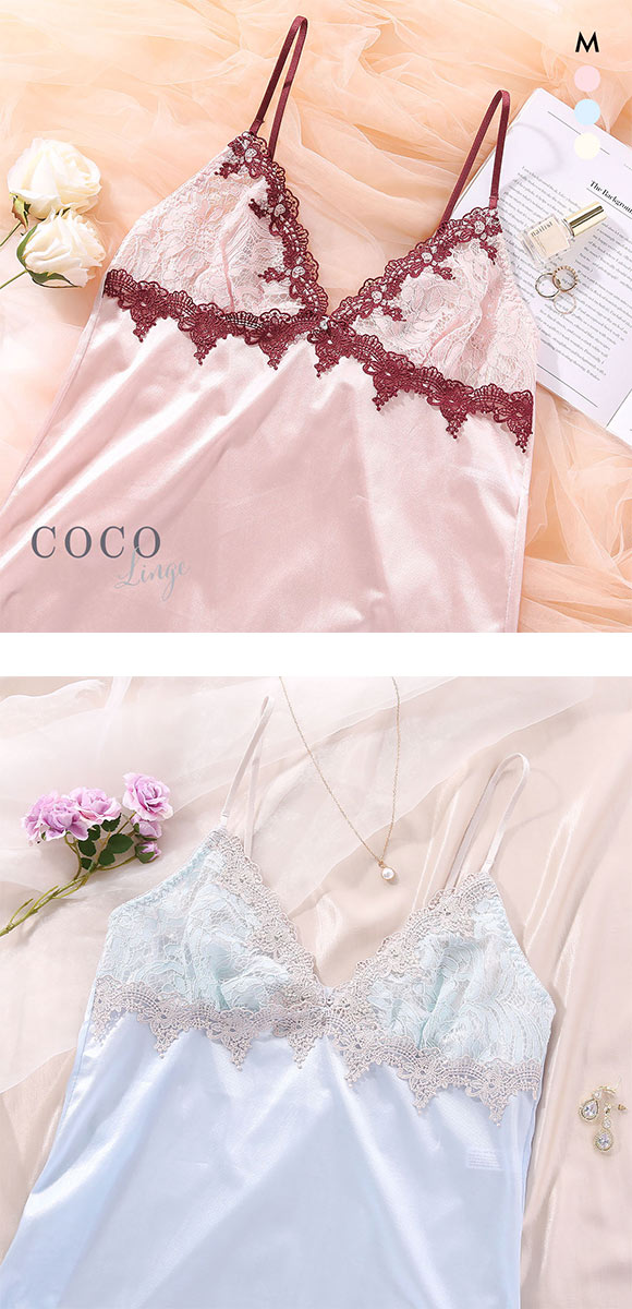 ココランジェ エレガントジュエル スリップ 75cm ランジェリー COCO Linge