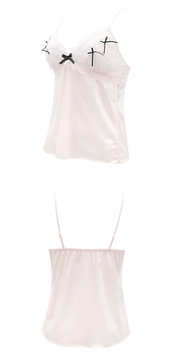 ココランジェ シアーシャーリングリボン ランジェリー キャミソール COCO Linge