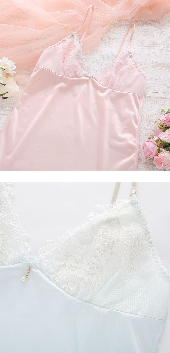 ココランジェ クラリティパール スリップ ロングキャミソール ランジェリー COCO Linge