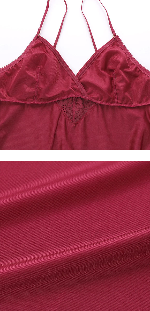 ココランジェ シャイニースムース カシュクール スリップ ランジェリ－ COCO Linge