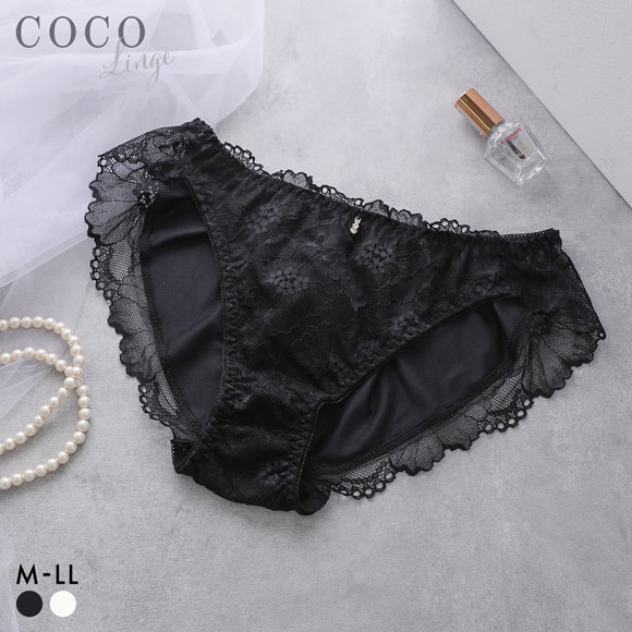 ココランジェ レーシィ カシュクール ペア バックレース ショーツ COCO Linge