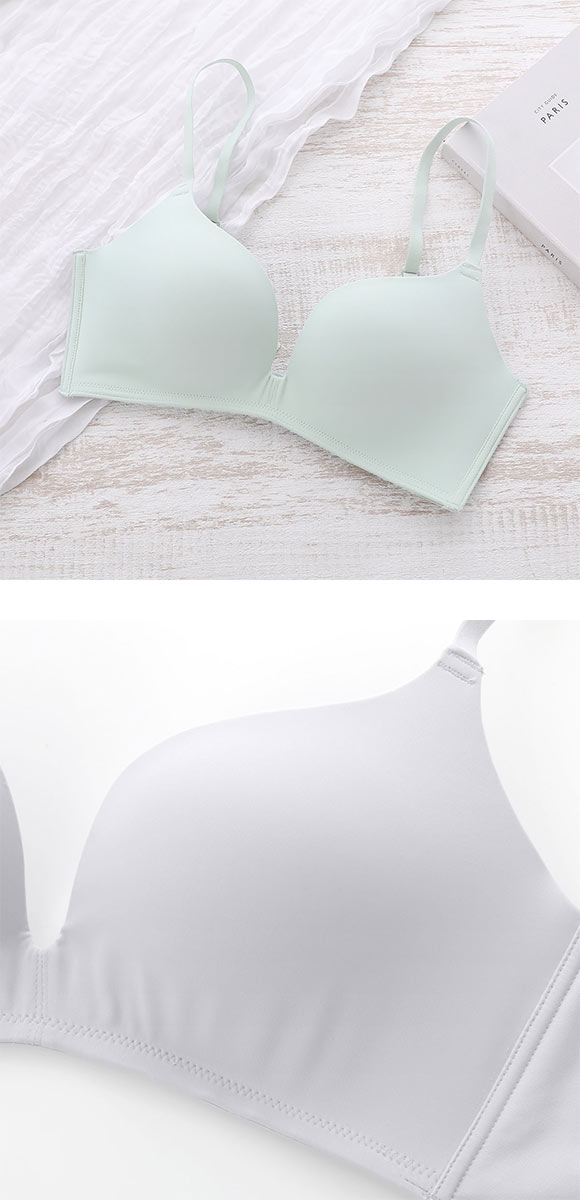 ココランジェ ふわふわカップ ノンワイヤー ブラジャー シンプルタイプ 脇高 モールドカップ COCO Linge