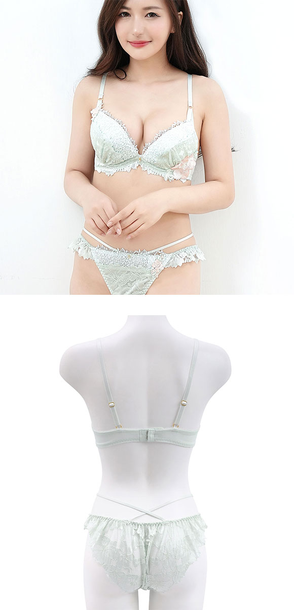 セントオードリー St.Audrey tiara ロージーエレガンスレース SHIROHATO別注 ブラジャー ショーツ セット バックレース