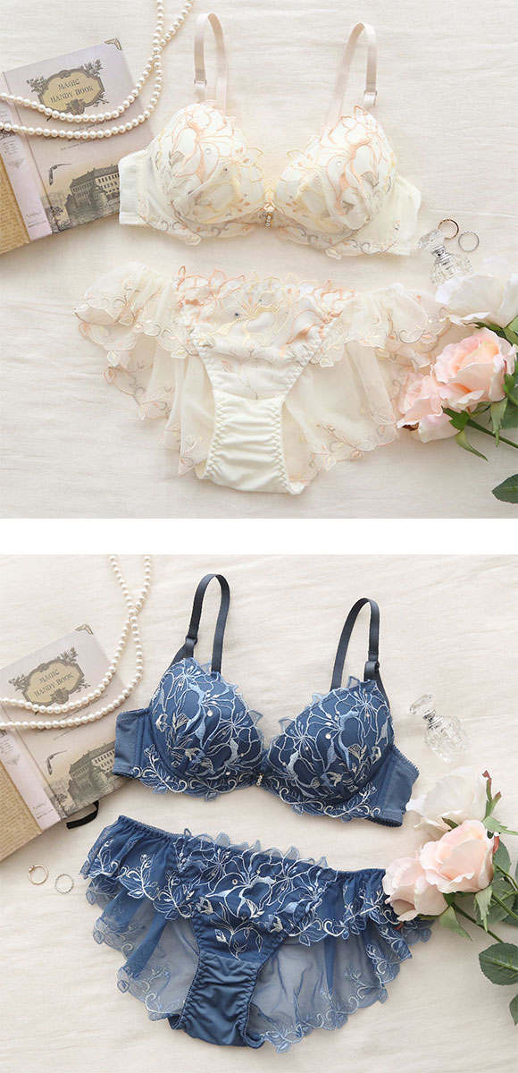 セントオードリー St.Audrey tiara リリージュエルナイト SHIROHATO別注 ブラジャー ショーツ セット バックレース