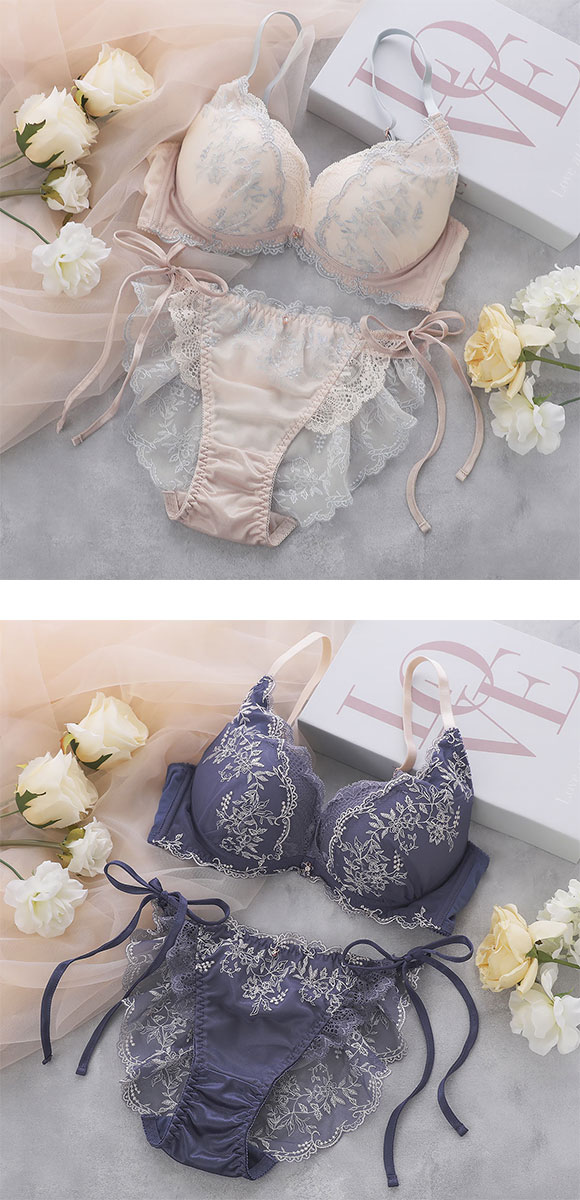 ココランジェ ミスティフローラ SHIROHATO別注 ブラジャー ショーツ セット ABCDEF 大きいサイズ 小さいサイズ COCO Linge