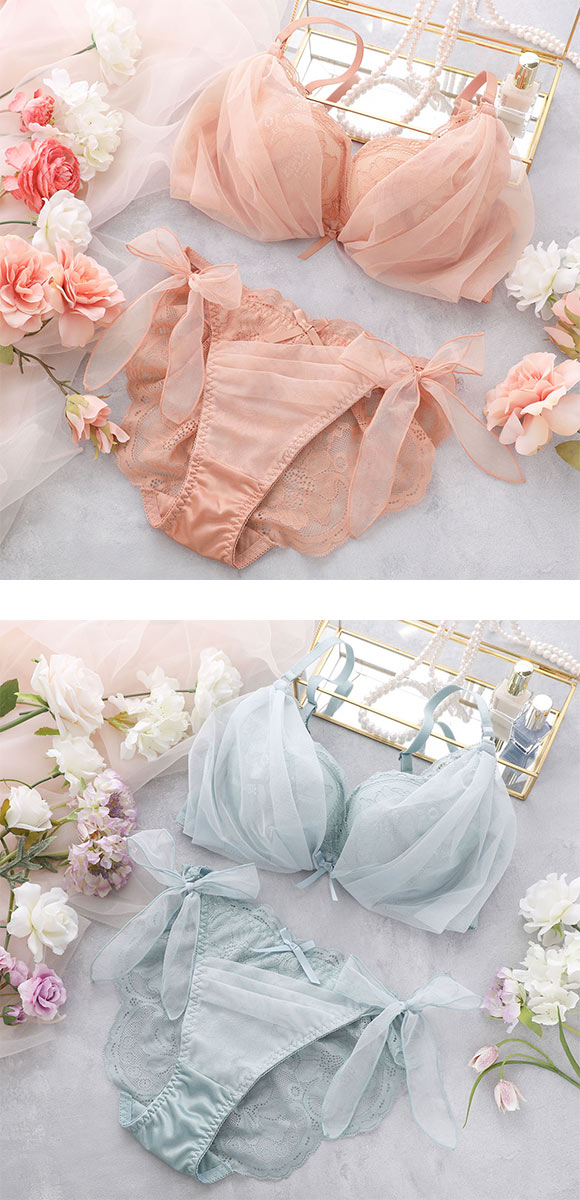 ココランジェ エアリーヴェール SHIROHATO別注 ブラジャー ショーツ セット ABCDEF 大きいサイズ 小さいサイズ COCO Linge