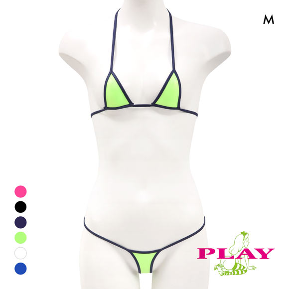 レディース マイクロブラ PLAY WET super sexy micro bra set 2tone ブラセット Gストリング Ladys セクシー下着