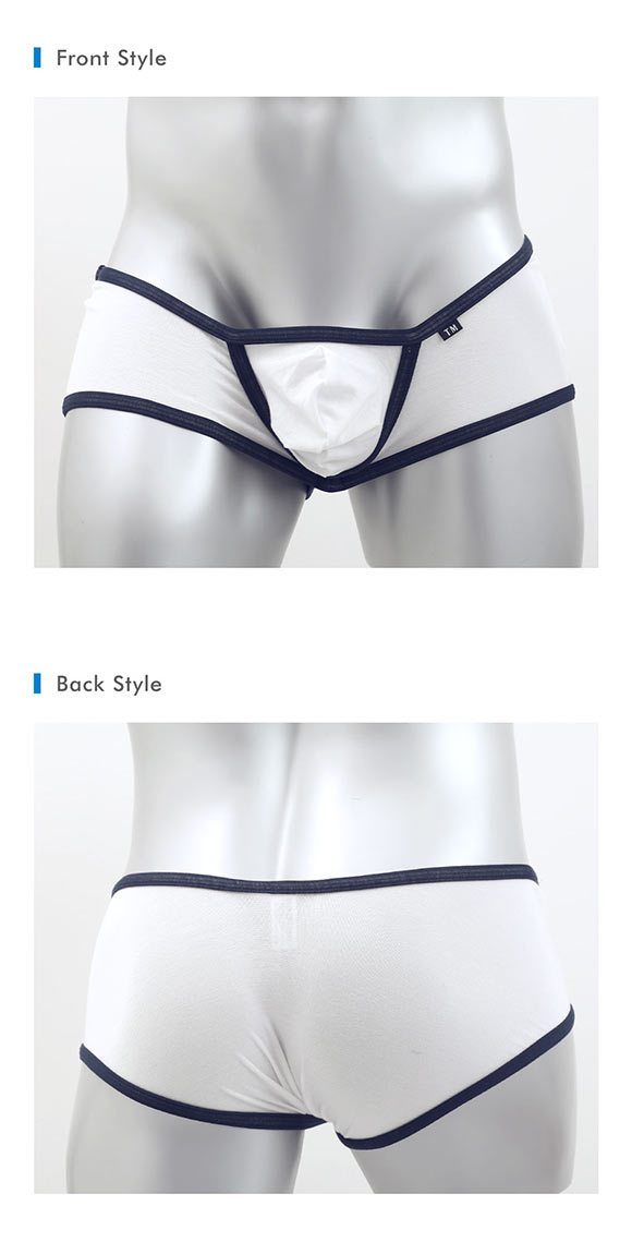 ティーエム コレクション Lyocell カップぷっくり low-rise Boxer ローライズボクサーパンツ M メンズ 前とじ セクシー