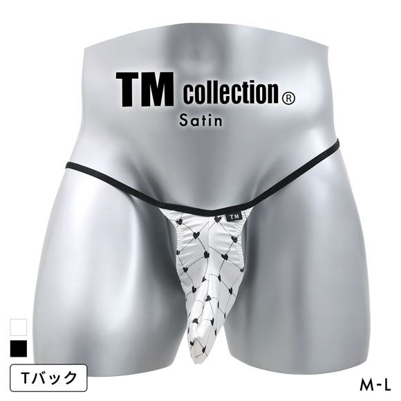 ティーエム コレクション Heart Satin Mountain Bulge Tバック TB メンズ TM collection