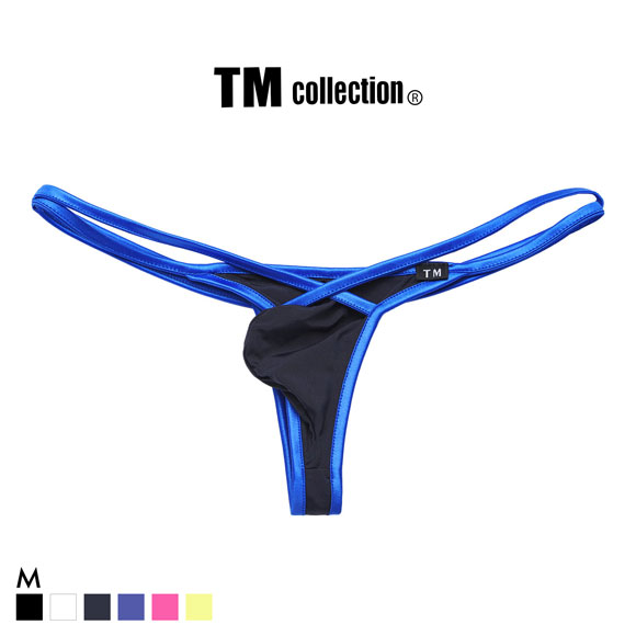 ティーエム コレクション STRIKESKIN × WET FRONT CROSS LINE TB Tバック ビキニ メンズ TM collection