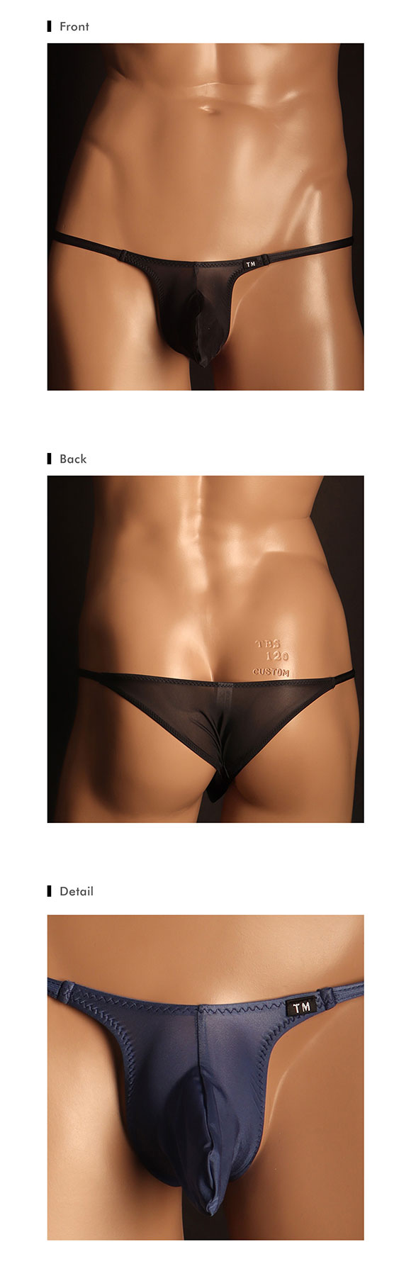 ティーエム コレクション UMS side string sharp HB ハーフバック ビキニ メンズ TM collection