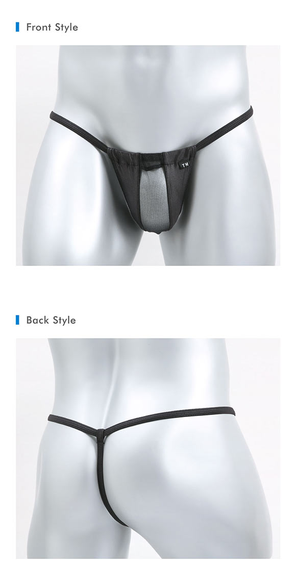 ティーエム コレクション WET×Sparkhalf センターシースルー Gストリング M 透け メンズ セクシー 前閉じ 日本製