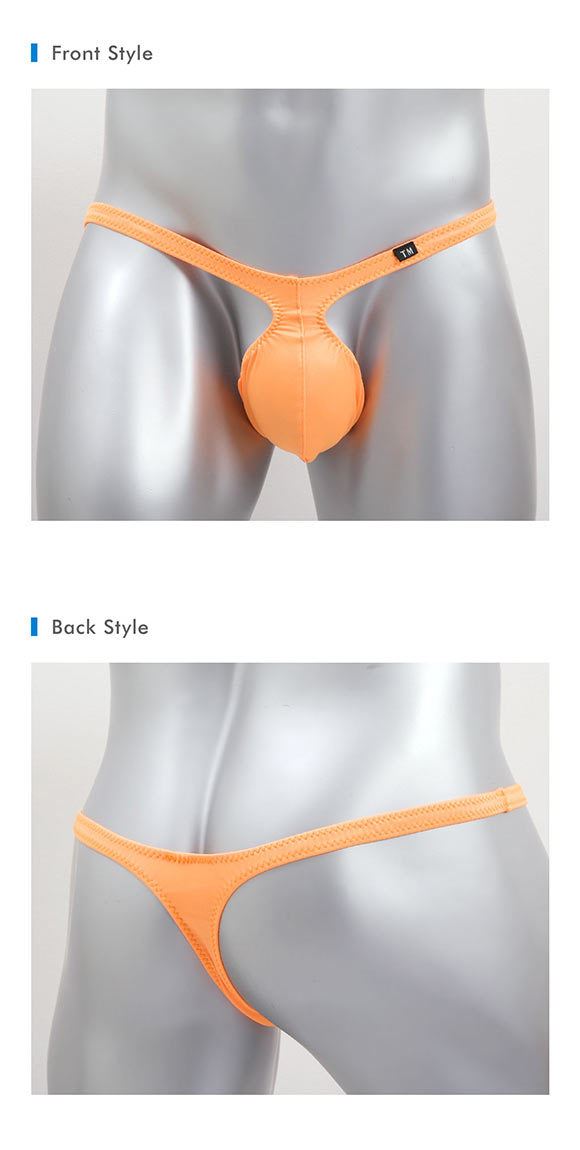 ティーエム コレクション 水着素材 WET もっこりひょうたん Tバック ML 日本製 メンズ 前とじ ビキニブリーフ TM collection