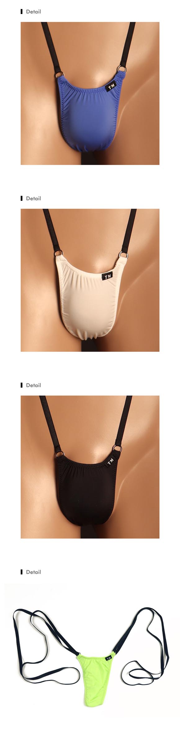 ティーエム コレクション STRIKESKIN micro ring Suspenders TB サスペンダーTバック メンズ TM collection 日本製