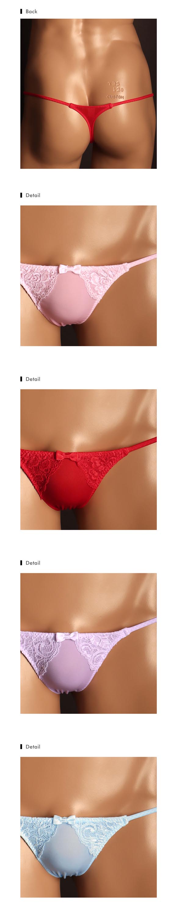 ユニセックス UNISEX NewT2M2 x Lace Cute TB Tバック ショーツ ジェンダーレス 男女兼用 TM uniSeX 日本製