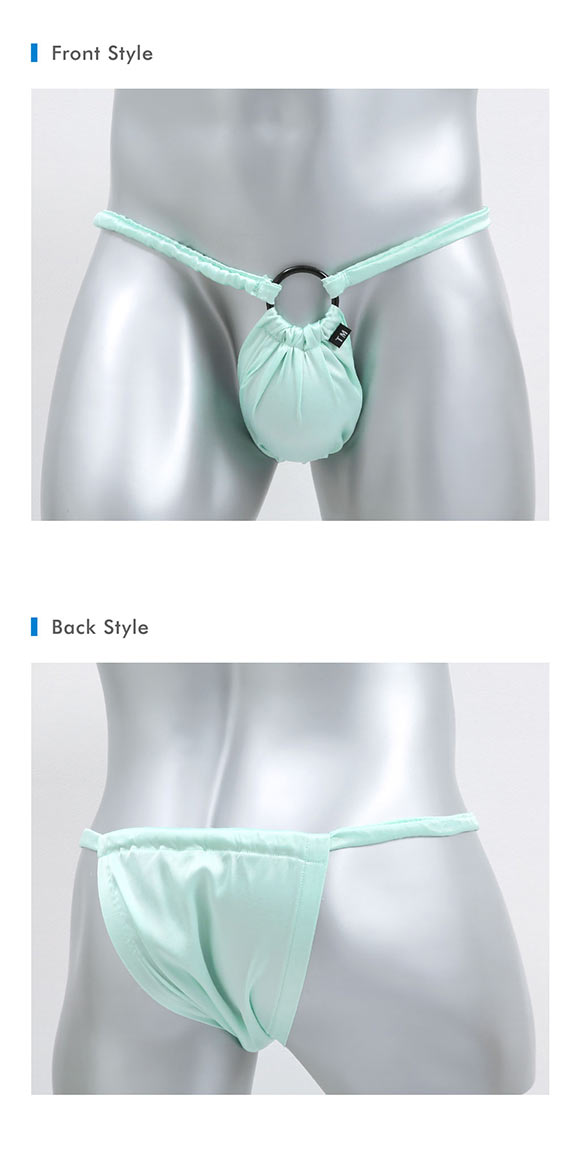 ティーエム コレクション Satin RING Beautiful 褌 ふんどし ハーフバック＆Tバック M セクシー メンズ 前とじ TM collection