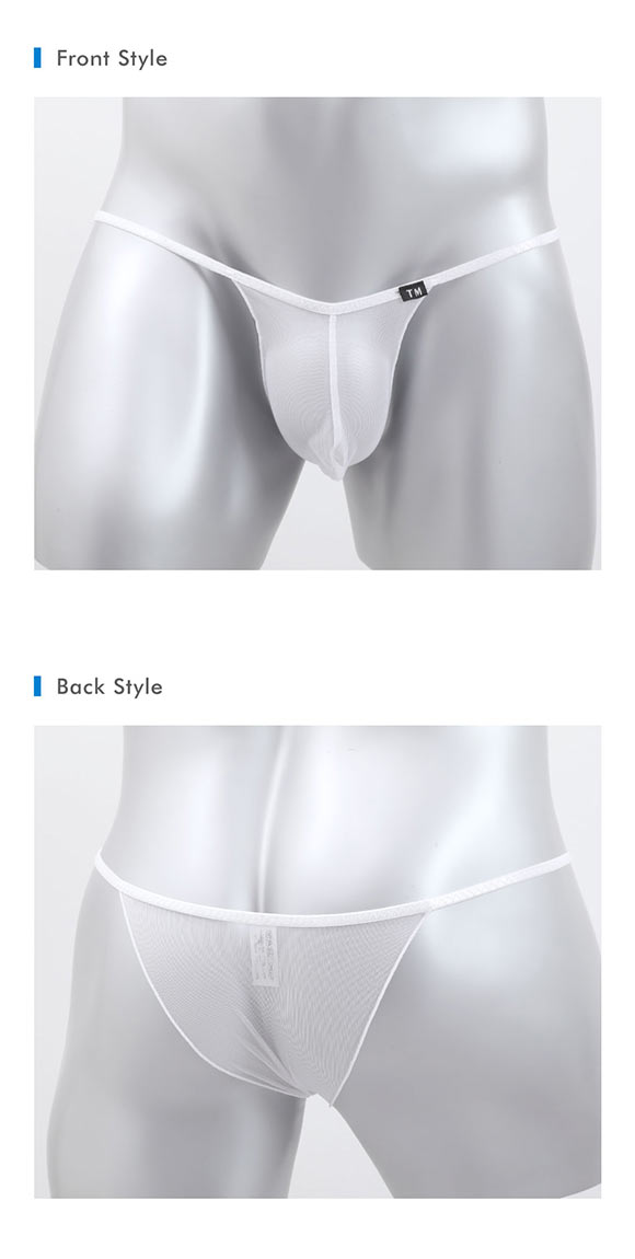 ティーエム コレクション Power net メロー ハーフバック M L LL 透け メンズ ビキニ セクシー 前閉じ