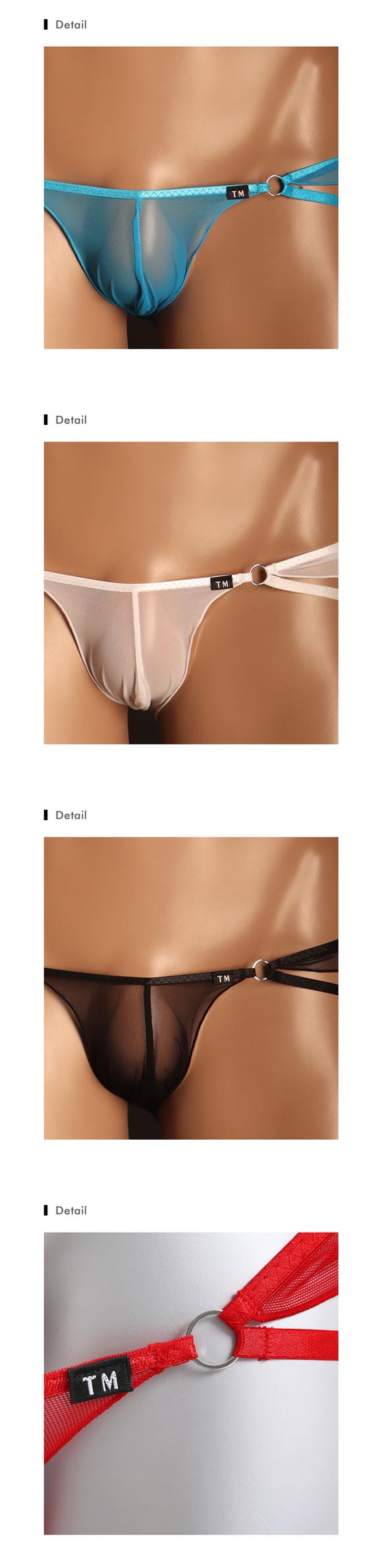 ティーエム コレクション Powernet×ストラップ バイク風 G-STRING TM collection