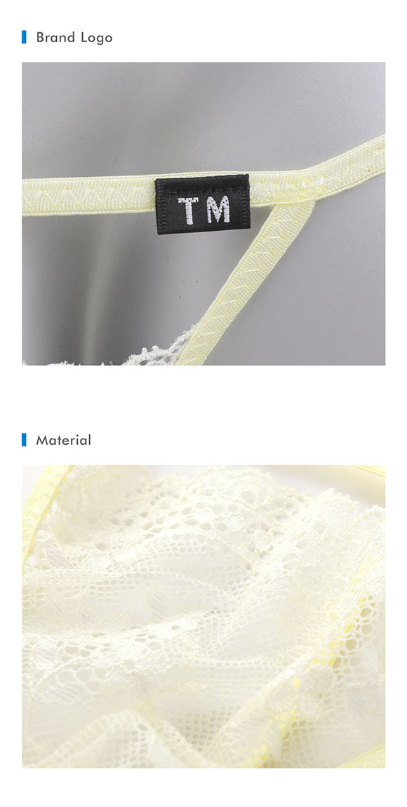 ティーエム コレクション Lace RISKY Triangle Cut G-STRING Gスト 透け 前閉じ メンズ ビキニ TM collection