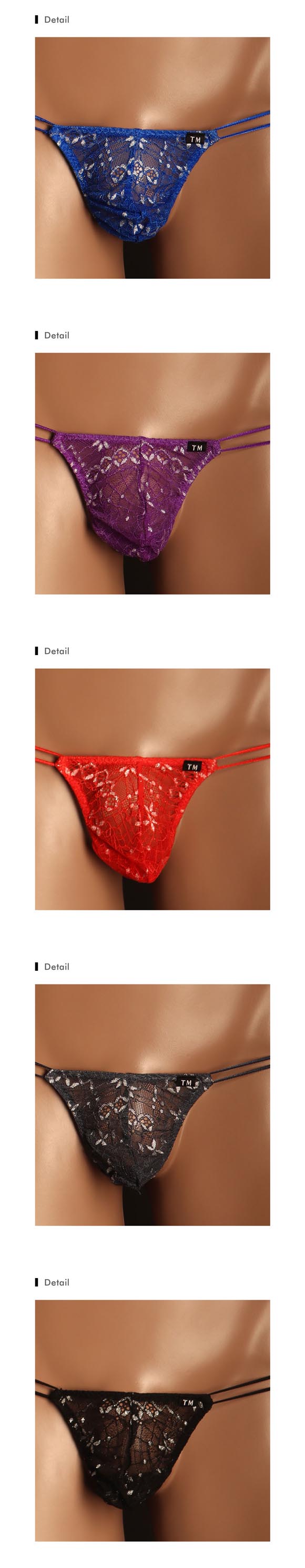 ティーエム コレクション ラメレース Wループ クチバシ G-STRING Gストリングス Tバック ビキニ メンズ TM collection
