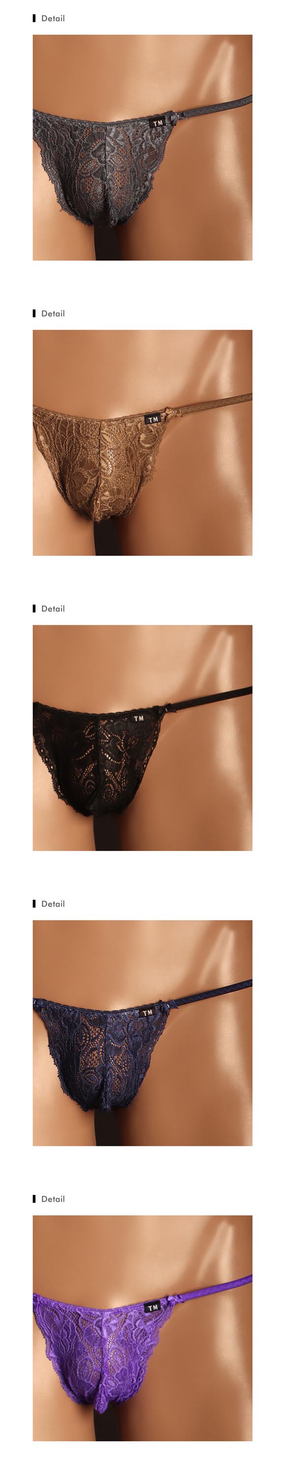 ティーエム コレクション Stretch Lace x ShinySmooth Elegant TB Tバック ビキニ メンズ TM collection 日本製