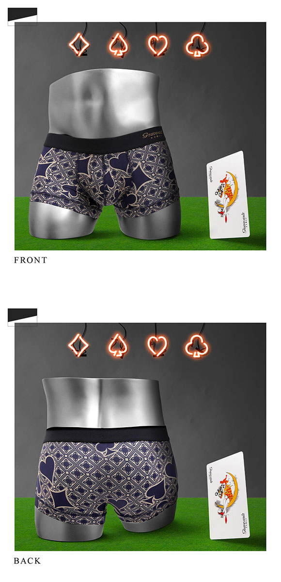 グレイブボールト Gravevault×SHIROHATO 別注 限定カラー Final Trump card ボクサーパンツ ローライズ メンズ 前とじ S M L