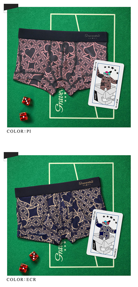 グレイブボールト Gravevault×SHIROHATO 別注 限定カラー Final Trump card ボクサーパンツ ローライズ メンズ 前とじ S M L