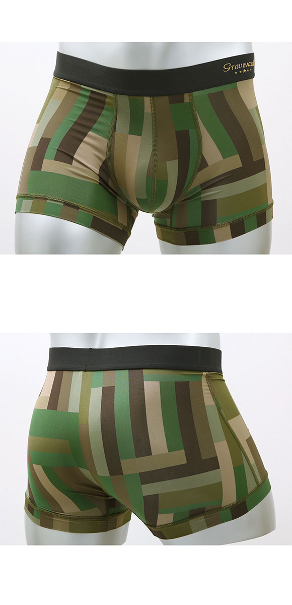 グレイブボールト Gravevault Modern Camou ショートボクサーパンツ メンズ 前閉じ XL