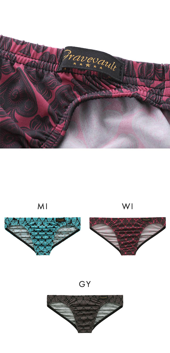 グレイブボールト Gravevault SUIT ビキニ ブリーフ  フルバック ML メンズ 前閉じ 日本製