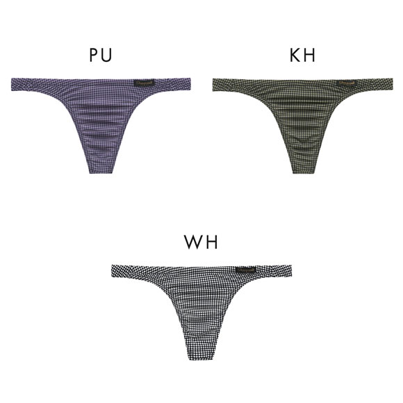 グレイブボールト Gravevault HOUNDSTOOTH Tバック ビキニ ブリーフ ML メンズ 前閉じ 日本製