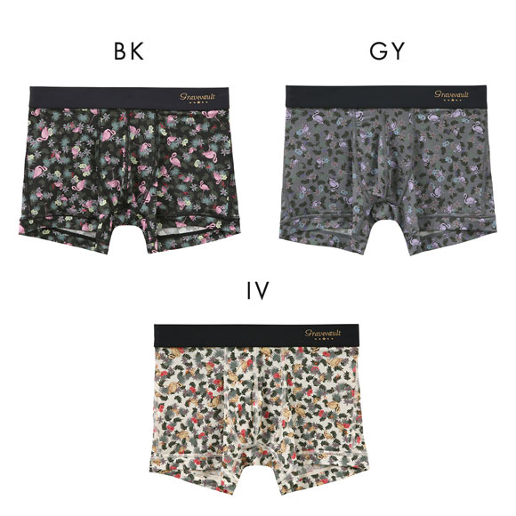 グレイブボールト Pink Flamingo ショートボクサーパンツ XL メンズ 前閉じ 日本製 Gravevault