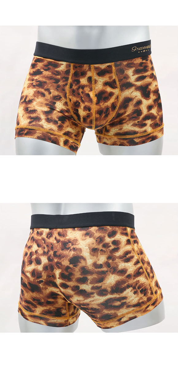 グレイブボールト LEOPARD ショート ボクサーパンツ XL メンズ 前閉じ 日本製 Gravevault 国産