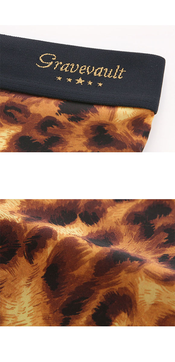 グレイブボールト LEOPARD ショート ボクサーパンツ XL メンズ 前閉じ 日本製 Gravevault 国産