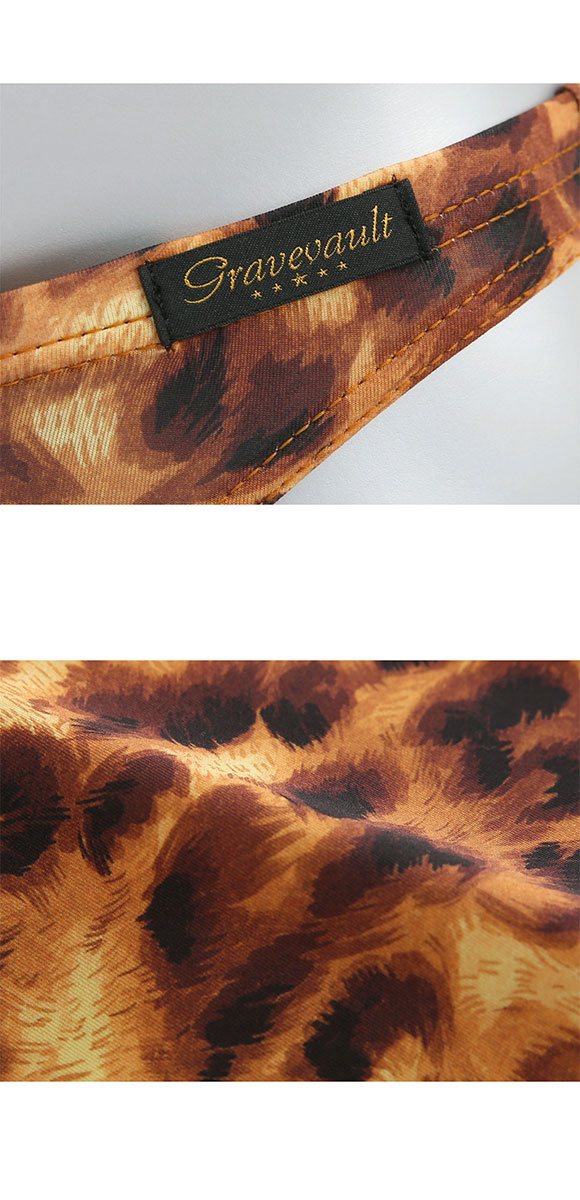 グレイブボールト LEOPARD ビキニ ブリーフ フルバック ML メンズ 前閉じ 日本製 Gravevault 国産