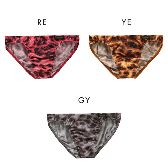 グレイブボールト LEOPARD ビキニ ブリーフ フルバック ML メンズ 前閉じ 日本製 Gravevault 国産