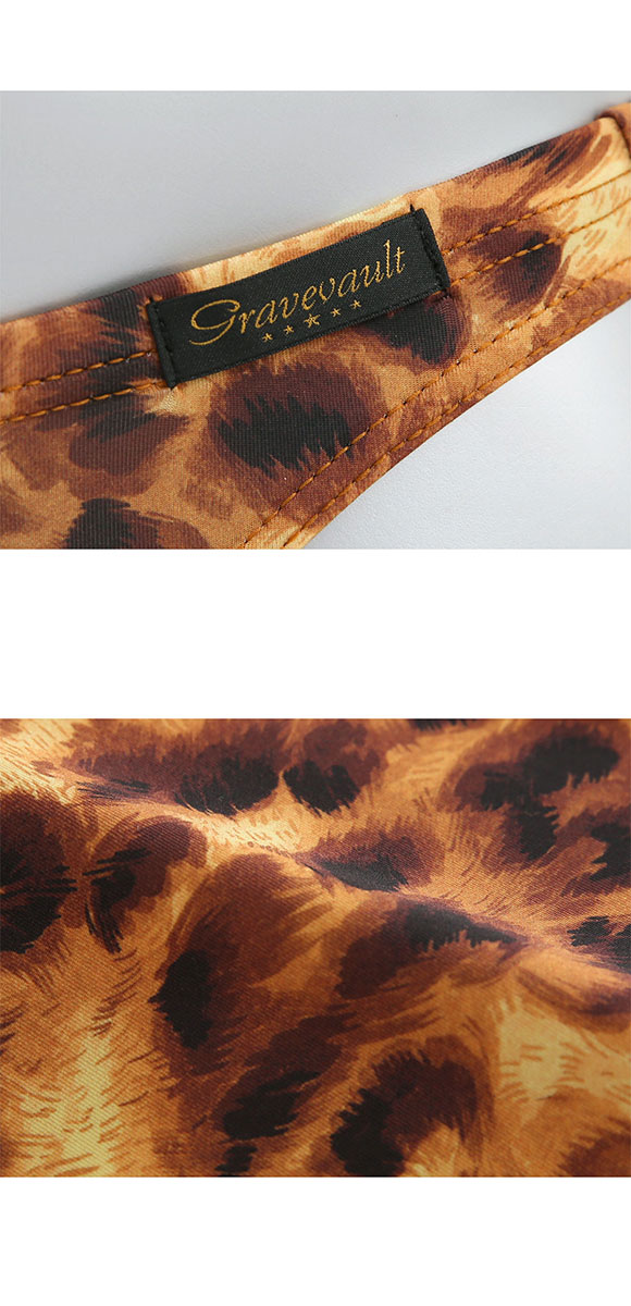 グレイブボールト LEOPARD Tバック ビキニ ML メンズ 前閉じ 日本製 Gravevault 国産